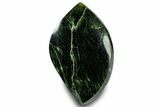 Polished Jade (Nephrite) Flame - Afghanistan #323272-1